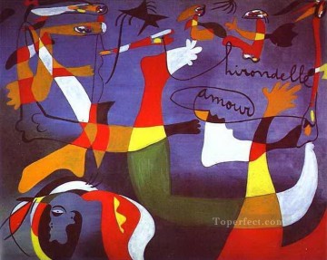 Joan Miro Painting - Swallow Love Joan Miro